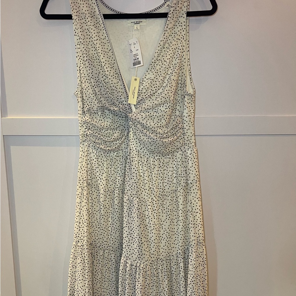 Max Studio White and Black Patterned Dress - Picture 2 of 5